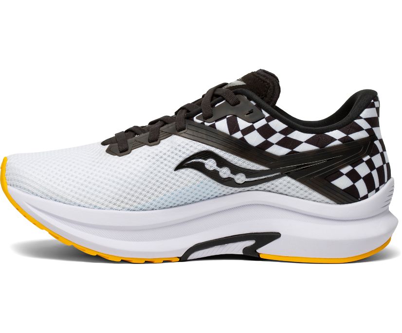 Women's Saucony Axon Running Shoes White / Black | Singapore 087OKIR